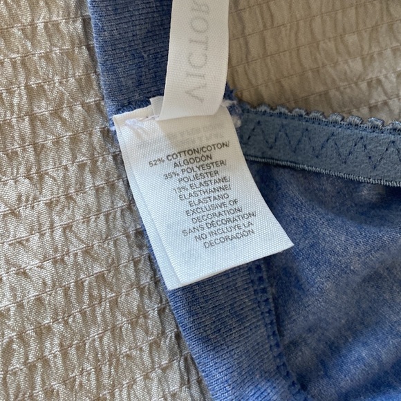 Women’s Victoria’s Secret Blue Non-Padded Bralette Size Medium - Picture 4 of 4